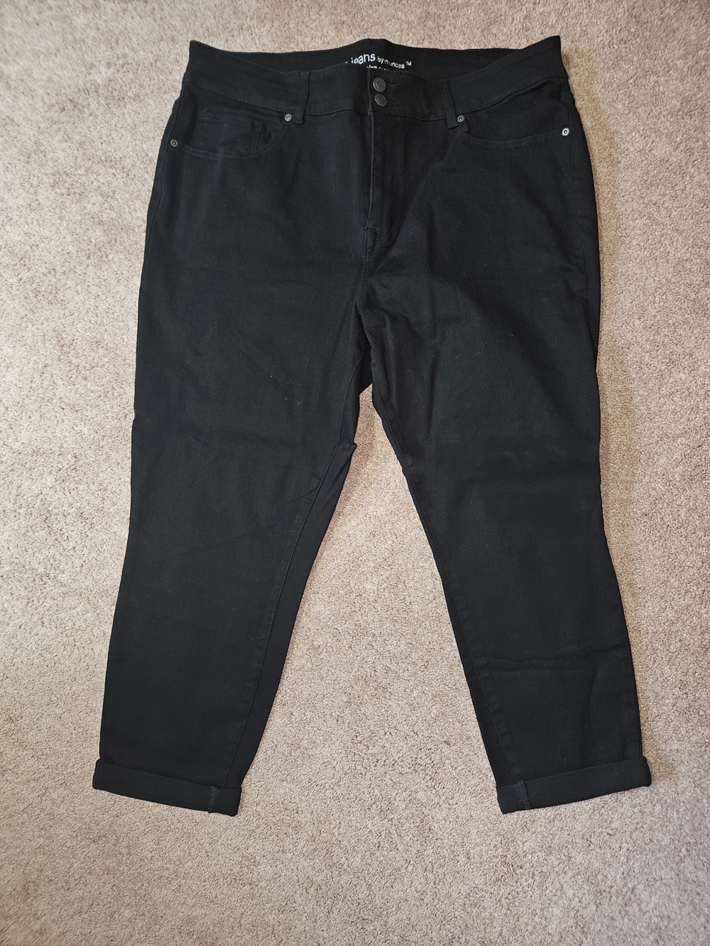 Maurices High-Rise Curvy Black Jeans 22W
